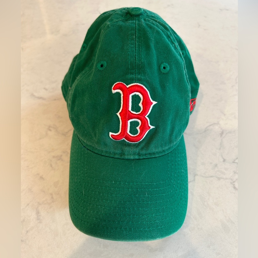 Green Red Sox Fitted Cap